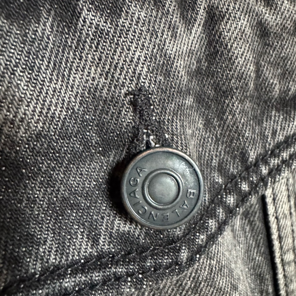 Balenciaga Charcoal Denim Jacket - Picture 4 of 13